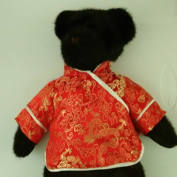 Boyds Bears Black and Orange Plush Bear - Picture 3 of 7